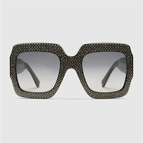 gucci sunglasses women gold|gucci bedazzled sunglasses.